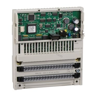 Figure 1: Front view of the Schneider 170AAO12000 industrial automation component showing its physical design and enclosure.