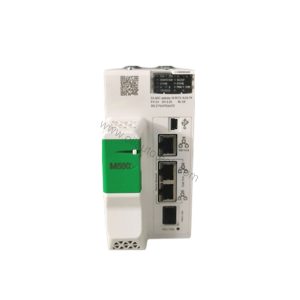 Figure 2: Technical layout and connection details for the Schneider BMEH584040S industrial automation component.