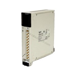Figure 1: Front view of the Schneider TSXDSY16T2 industrial automation component showing its physical design and enclosure.